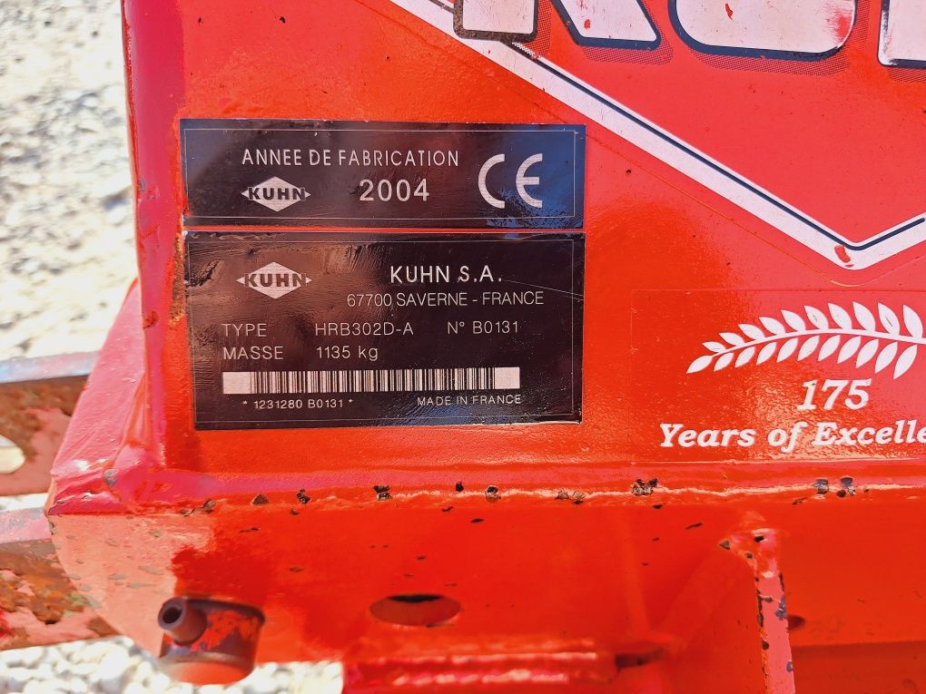 Agregat aktywny 3m Kuhn HRB 302 brona wirowa nie Amazone lemken