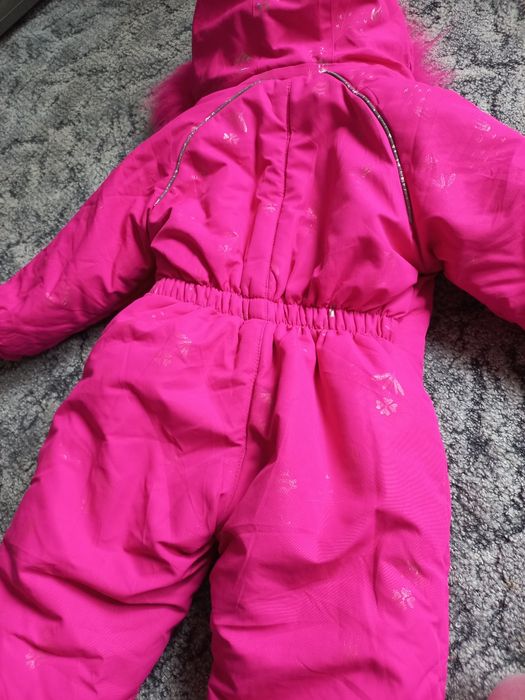 Комбінезон рожевий, теплий, на зиму