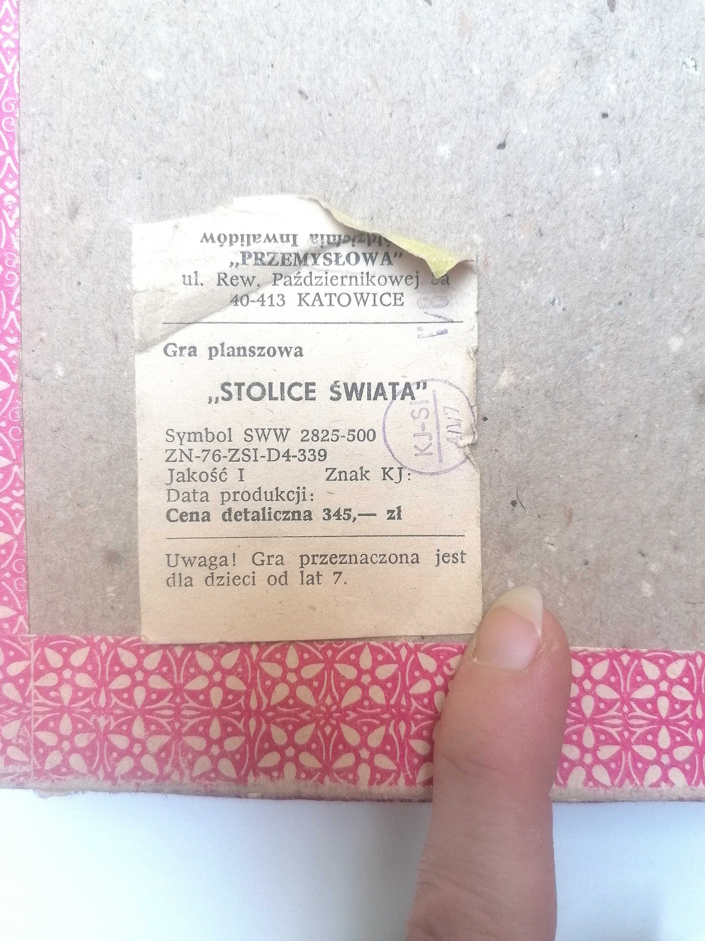 Gra planszowa PRL Stolice Świata Unikat