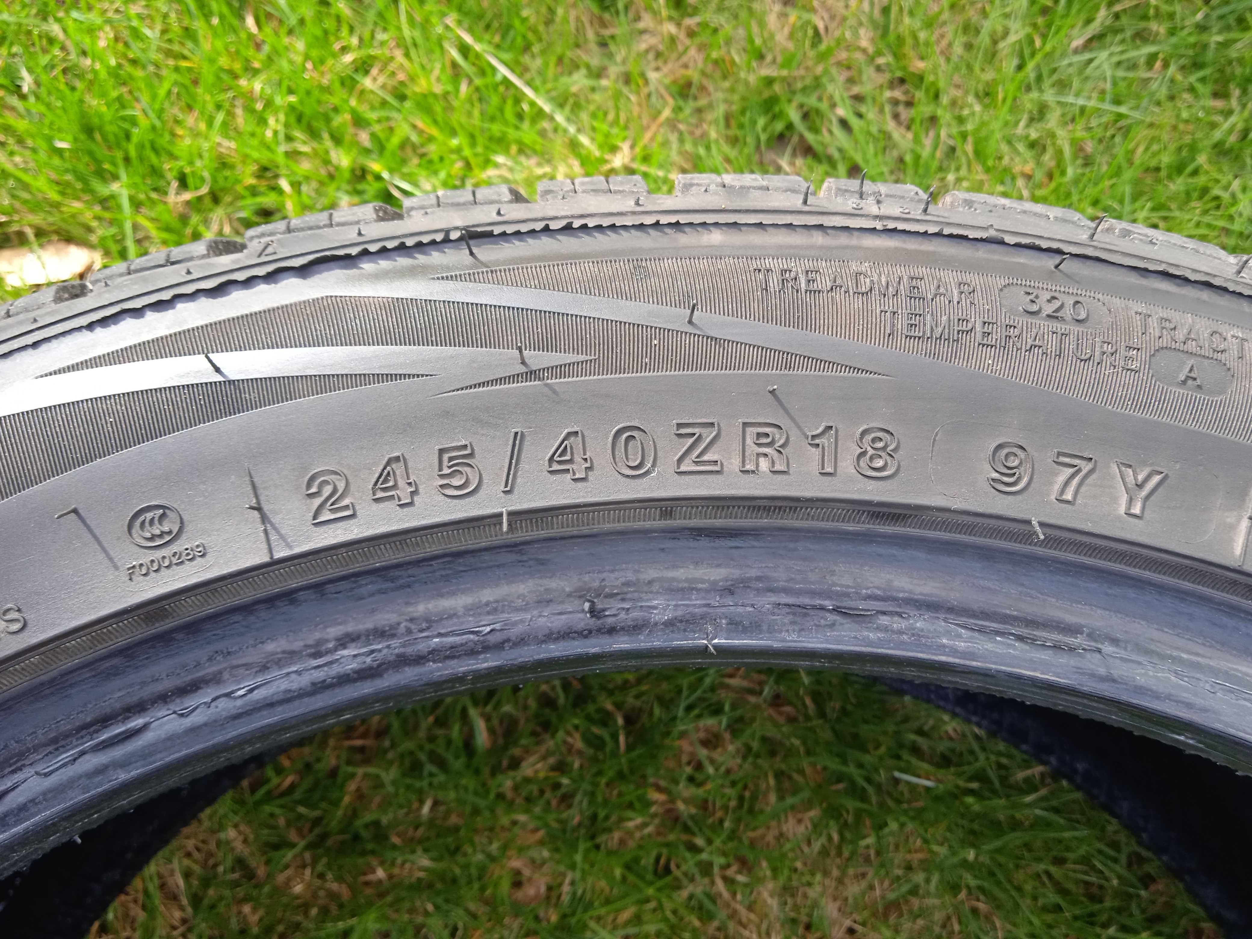 Tracmax całoroczne 245/40R18 7mm 2021r 2szt