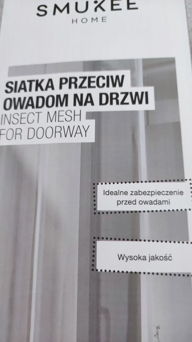 Siatka biała na drzwi