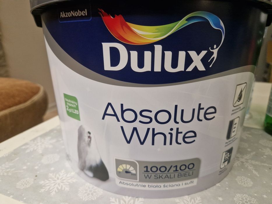 Dulux absolute white matowa akrylowa