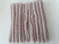 Handmade mitenki rękawiczki wełniane beżowe