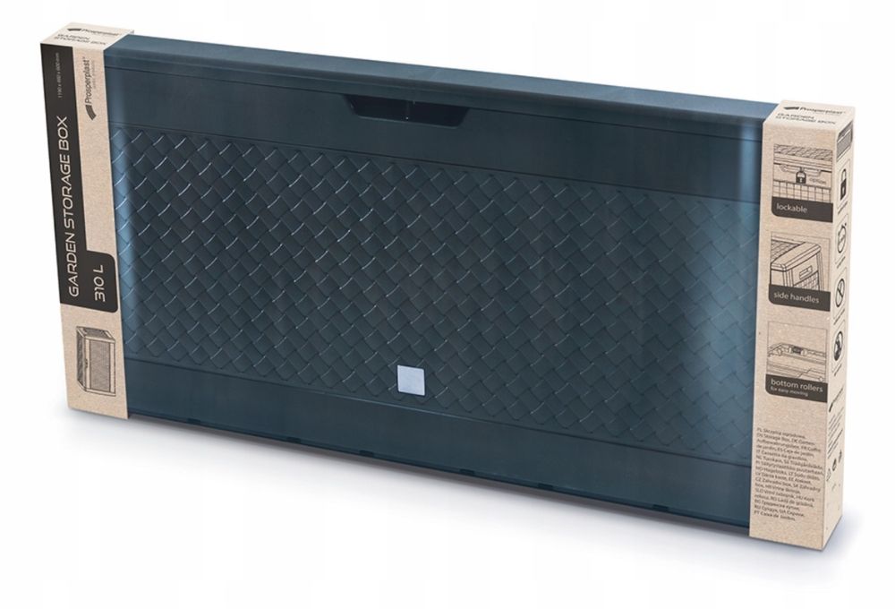 Skrzynia Ogrodowa Balkonowa 320 L na Kółkach Duża Wytrzymała Pojemna