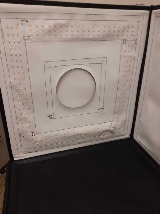 Mini estúdio  CARUBA Cubo de Luz c/ Iluminação Led Bi-