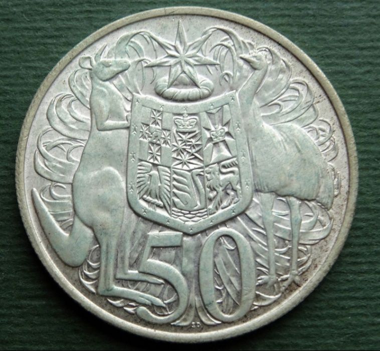 1966 Australia Moneta 50 centów Elżbieta II