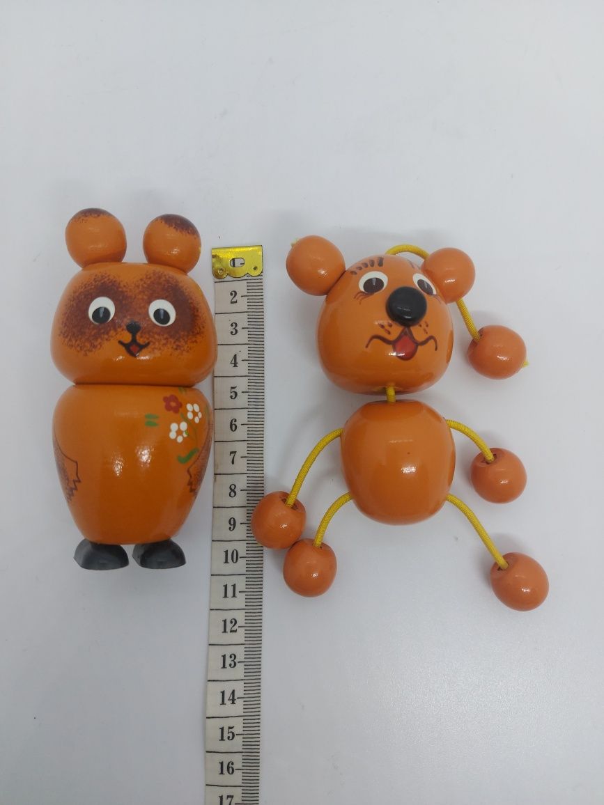 Деревянные игрушки мишки ссср