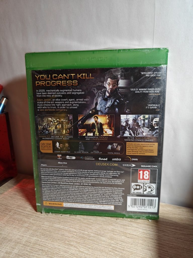 Xbox One Deus Ex Mankind Divided Day One Edition PL NOWA