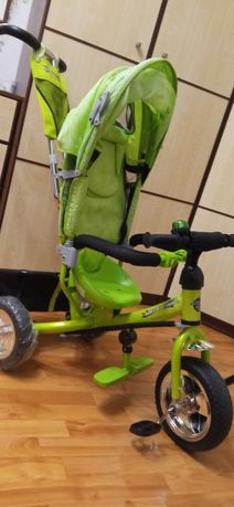 Детский трёхколёсный велосипед  с родительской ручкой Azimut trike