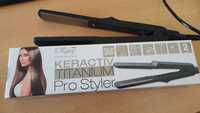 Prancha cabelo kerativ titanium pro styler+oferta prancha de viagem