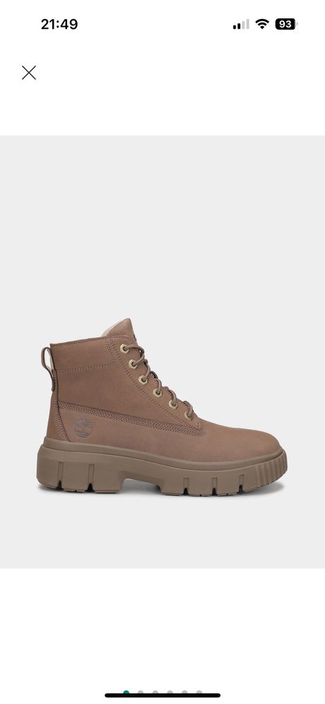 Ботінки Timberland Greyfield Mid Lace-Up бежеві тауп,ботинки