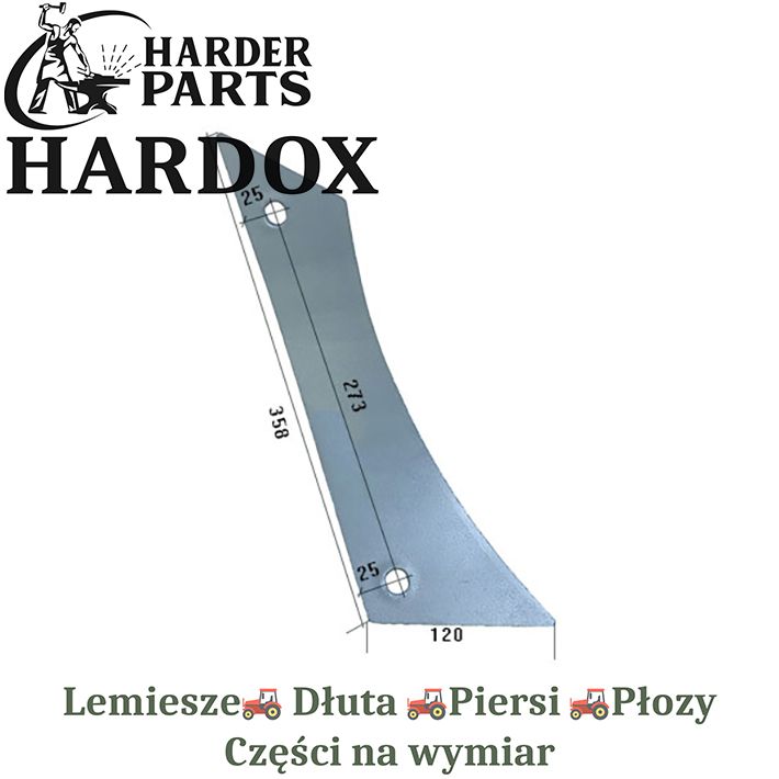 Pierś Gassner HARDOX VST1360/P części do pługa 2X lepsze niż Borowe