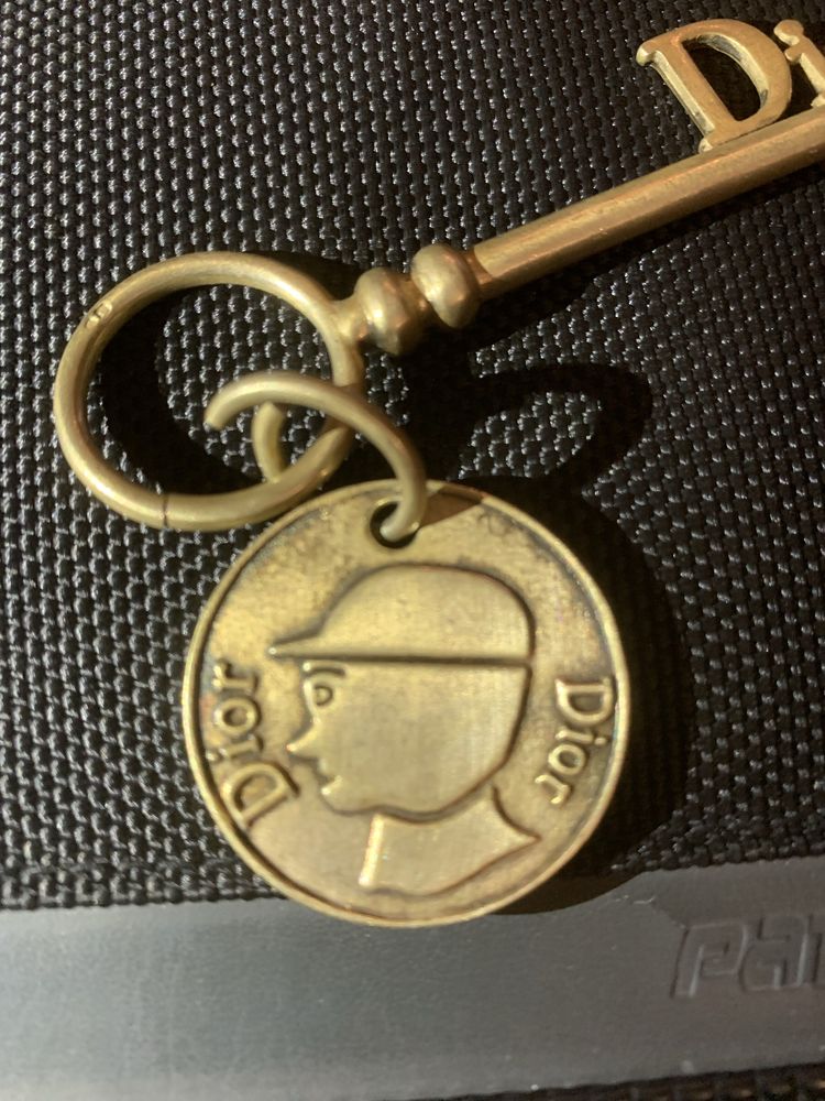 Christian Dior Chave/Chaveiro Vintage Exclusivo em Prata
