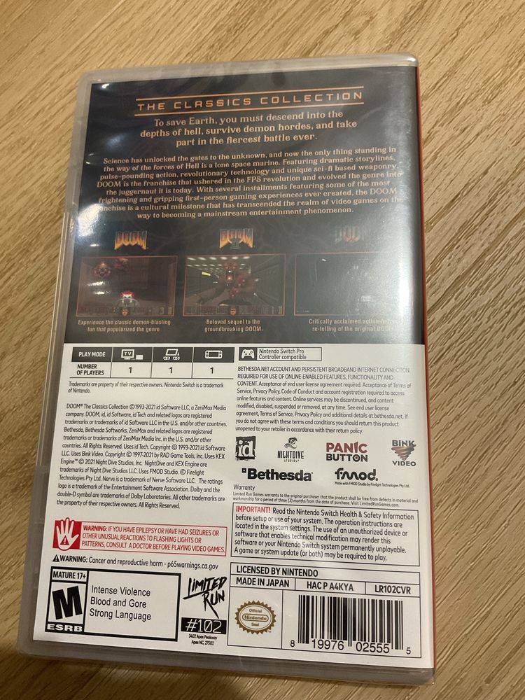 Gra Nintendo Switch Doom The Classic Collection