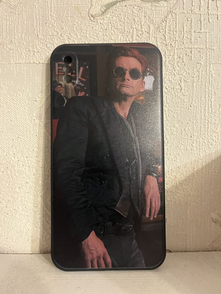 Чохли на айфон XS max, good omens, добрі передвісники, благие знамения