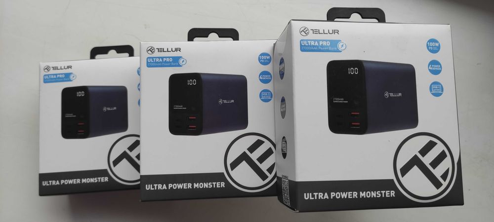Універсальна батарея Power Bank Tellur Ultra Pro 100W 27000 mAh