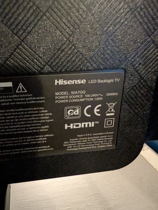 Hisense 50" 50A7GQ QLED