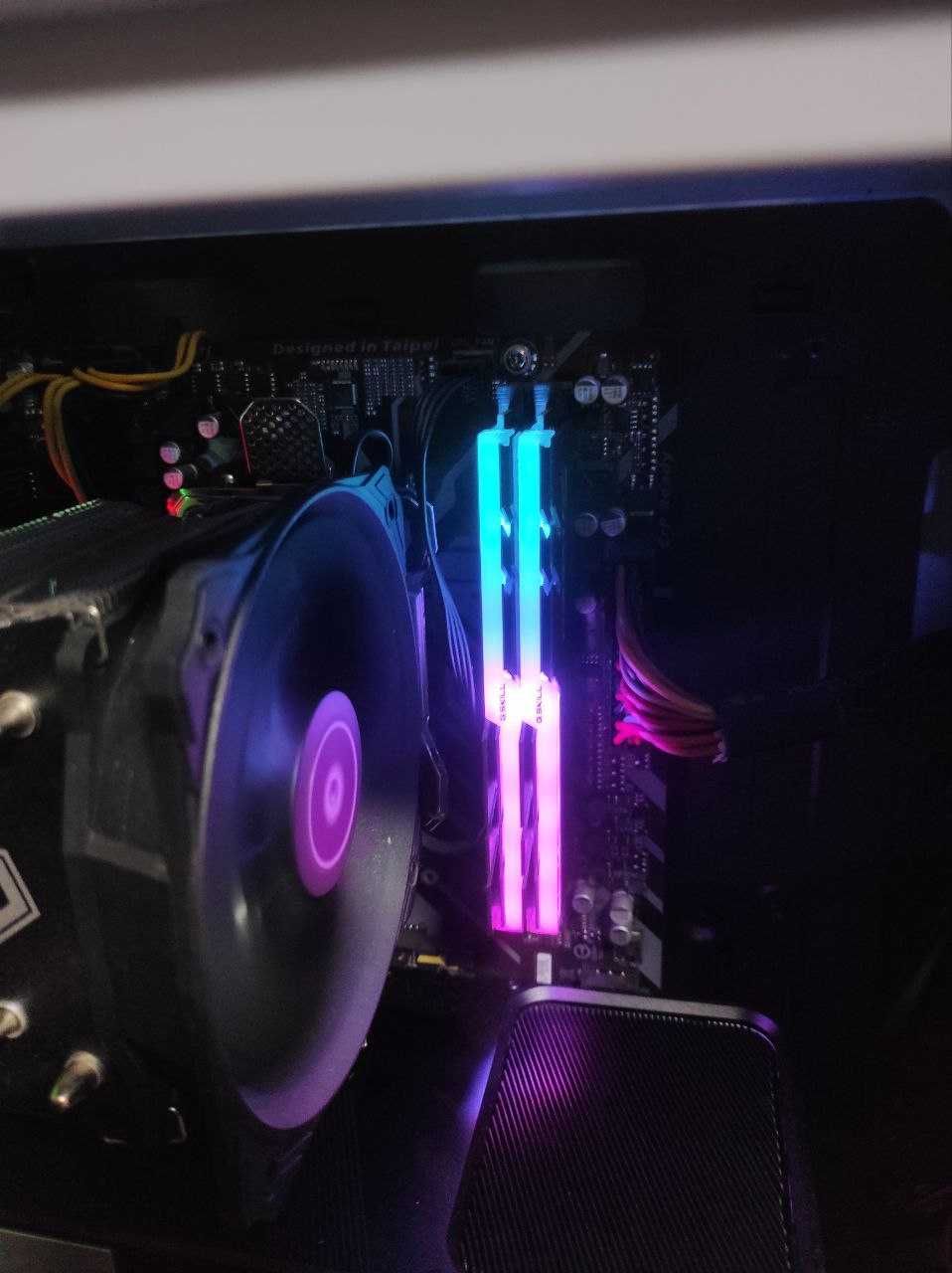 Ryzen 5 1600 + gigabyte b450M S2H + охлад на проц
