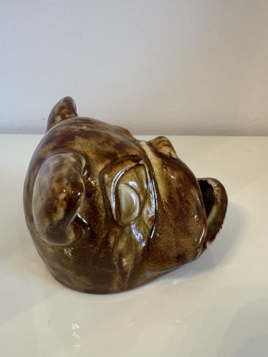 Pote de cerâmica portuguesa Bull dog