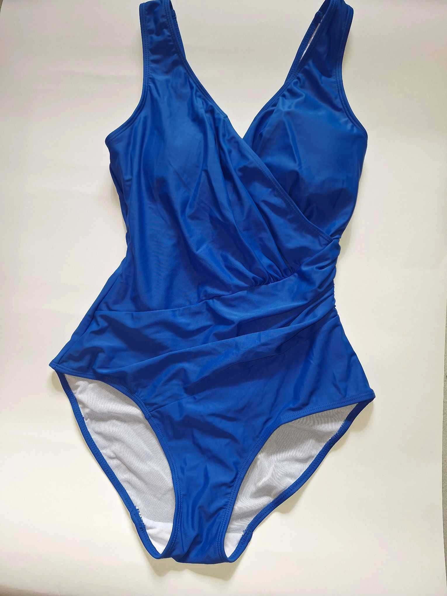 Niebieski strój kąpielowy jednoczęściowy BonPrix 36