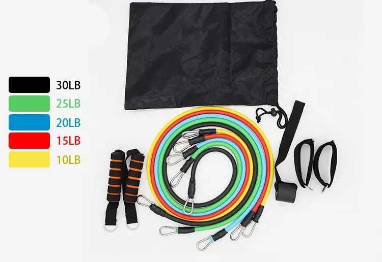 Conjunto/Kit de Fitness Bandas de Resistência