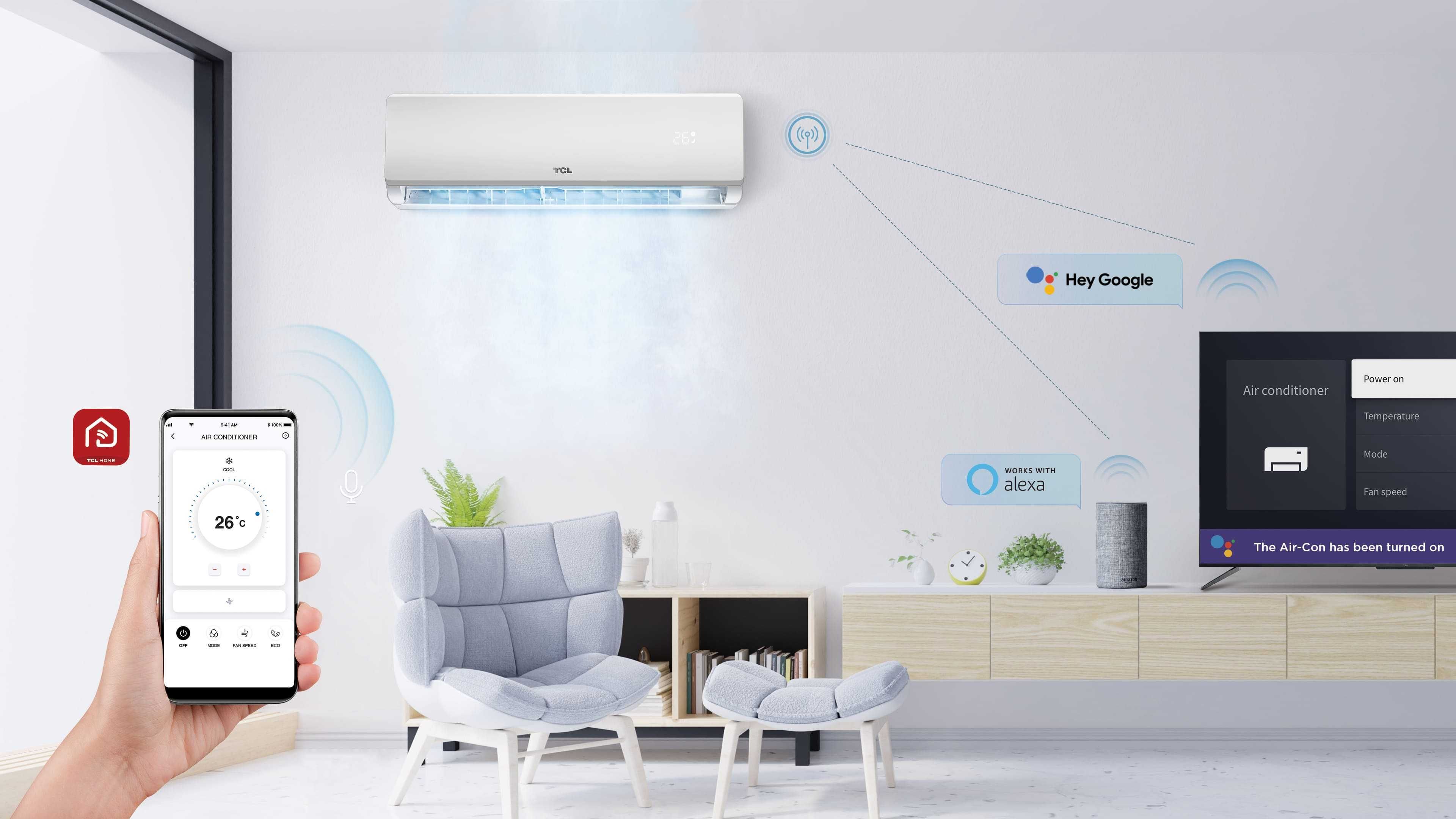 Кондиционер Мульти-сплит TCL Inverter до -25°С Серия FREEMATCH До 60м²