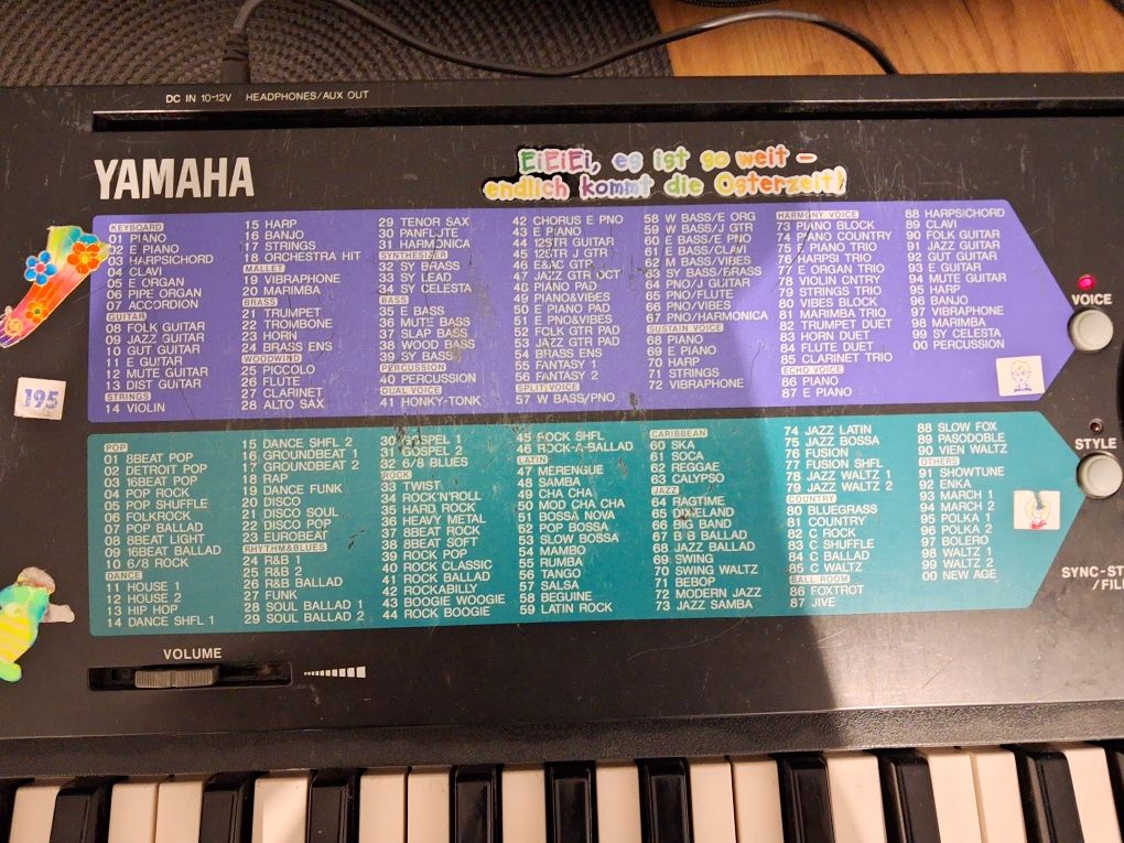 Yamaha PSR 180 keyboard organy pianino