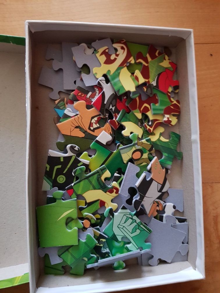 Puzzle 3 pudełka  tom jerry toy story ben 10