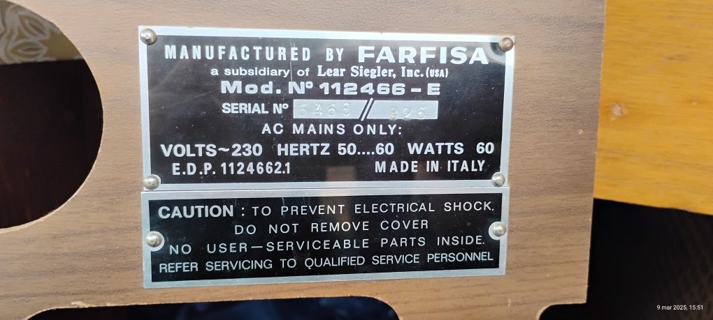 Organy elektryczne FARISa