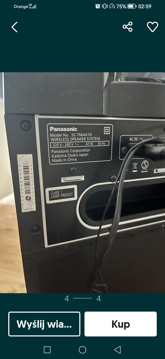 Glosnik Panasonic