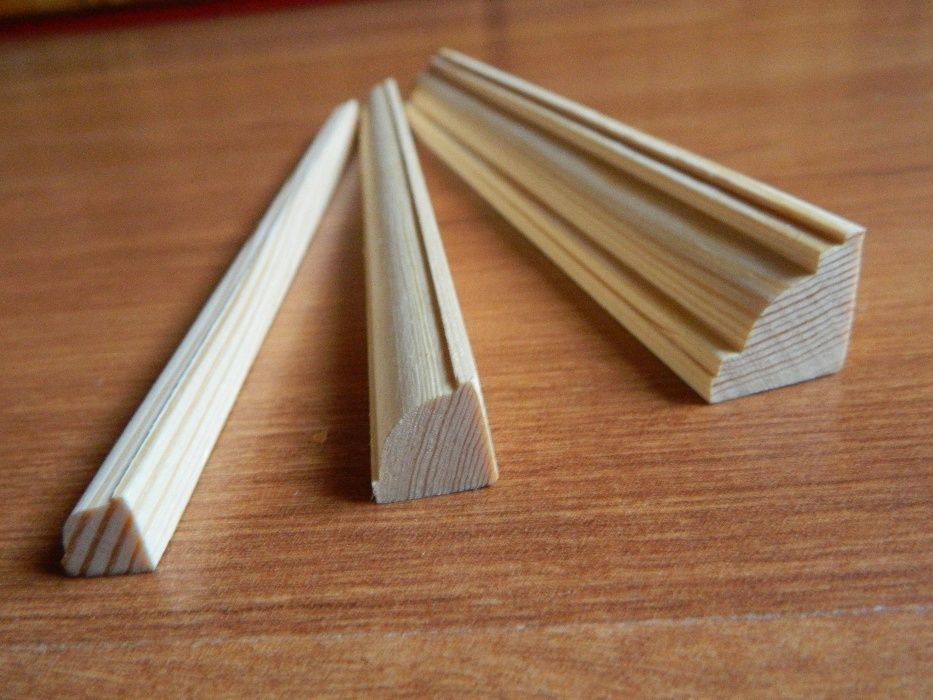 Listwy wykończeniowe drewniane ćwierćwałek  frezowany 10x10 OLX Narew