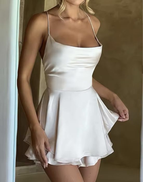 сукня комбінезон ромпер відкрита спина платье летнее мини