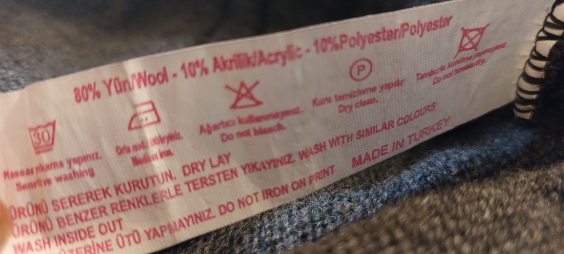 Sweter wełna duży 5XL NOWY