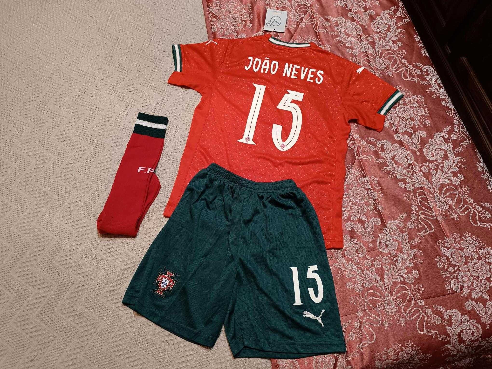 Camisola Criança João Neves Equipamento PORTUGAL | NOVO