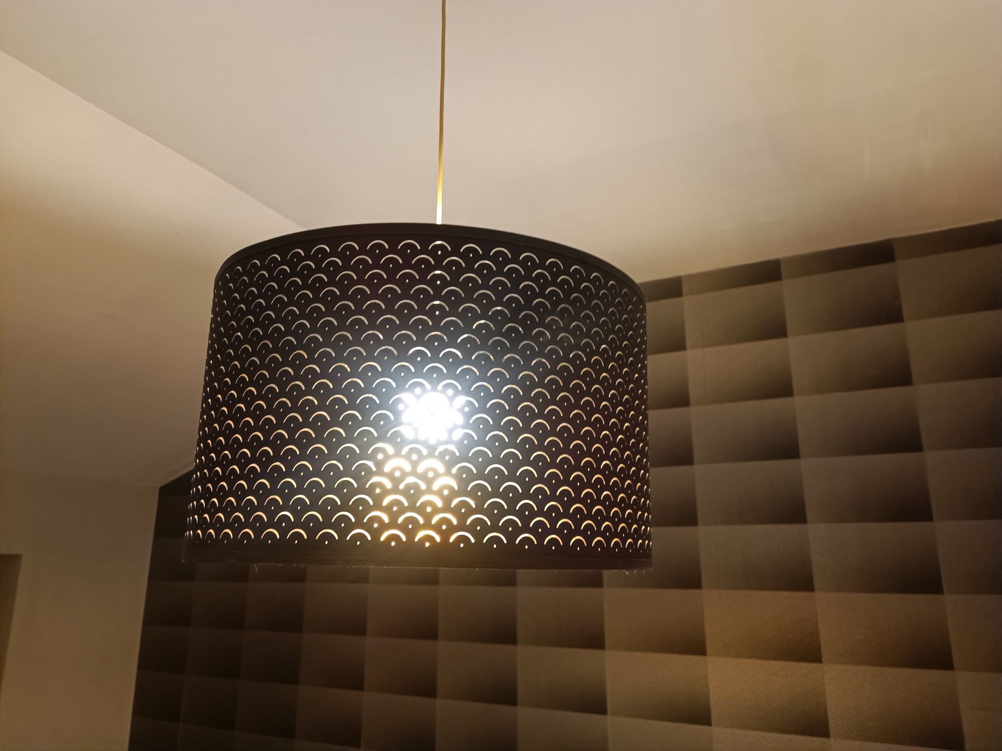 Lampa IKEA NYMO 59 cm czarny/mosiądz