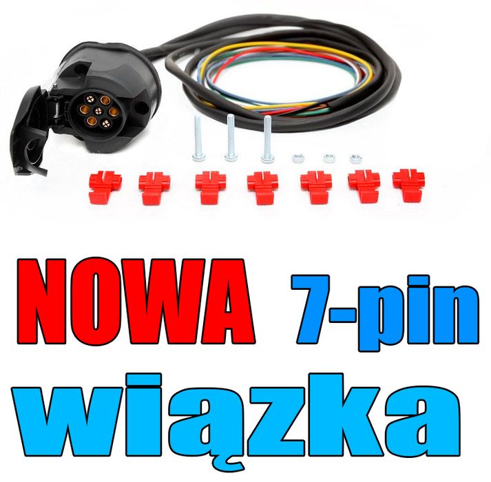 Wiązka 7-pin do hak holowniczy Chevrolet Captiva do ZACZEPU KULOWEGO