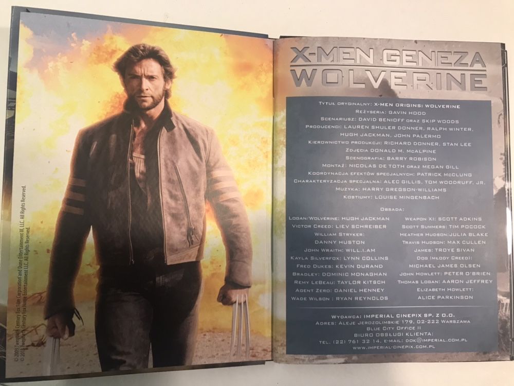 Książka + film „X-men Geneza: Wolverine” DVD