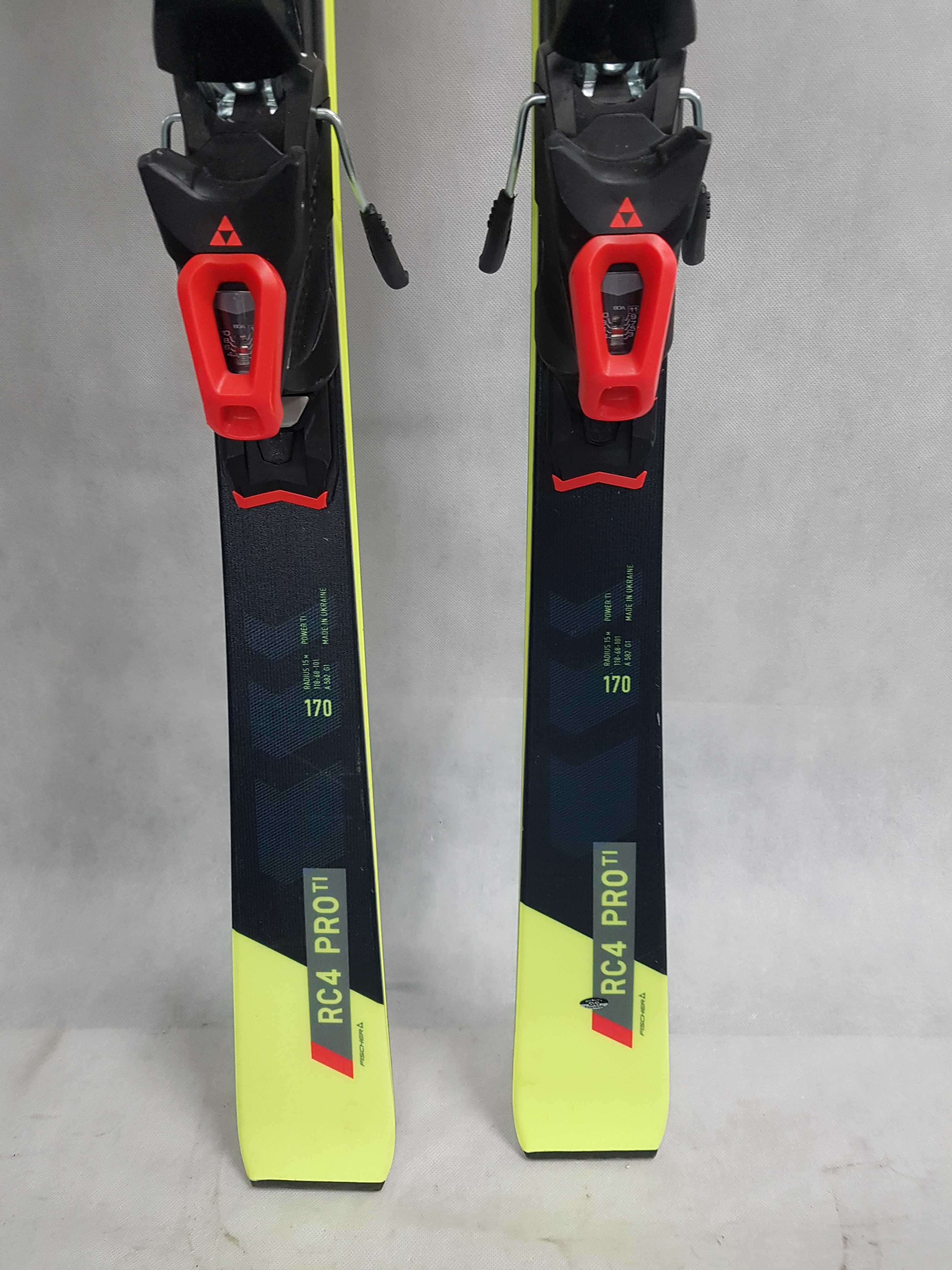 Narty Fischer rc4 pro TI dł. 170 cm pakiet 739