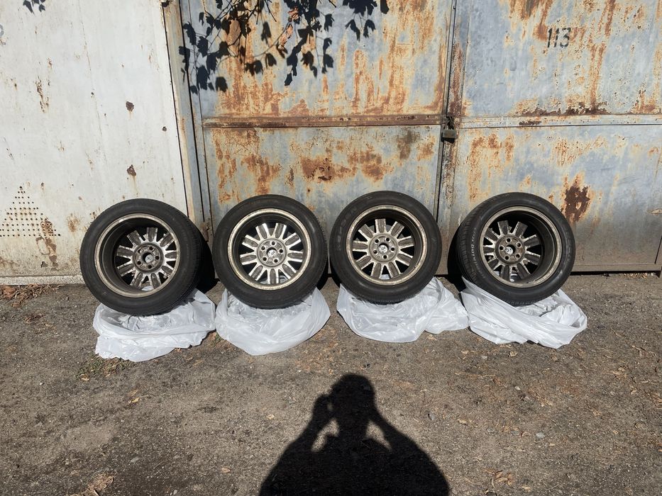 Копмлект колёс, резина диски  r17 215 55 5x114.3
