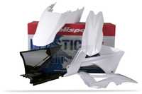 kit plasticos polisport branco / preto gas gas ec 125 / 200 / 250 / 300