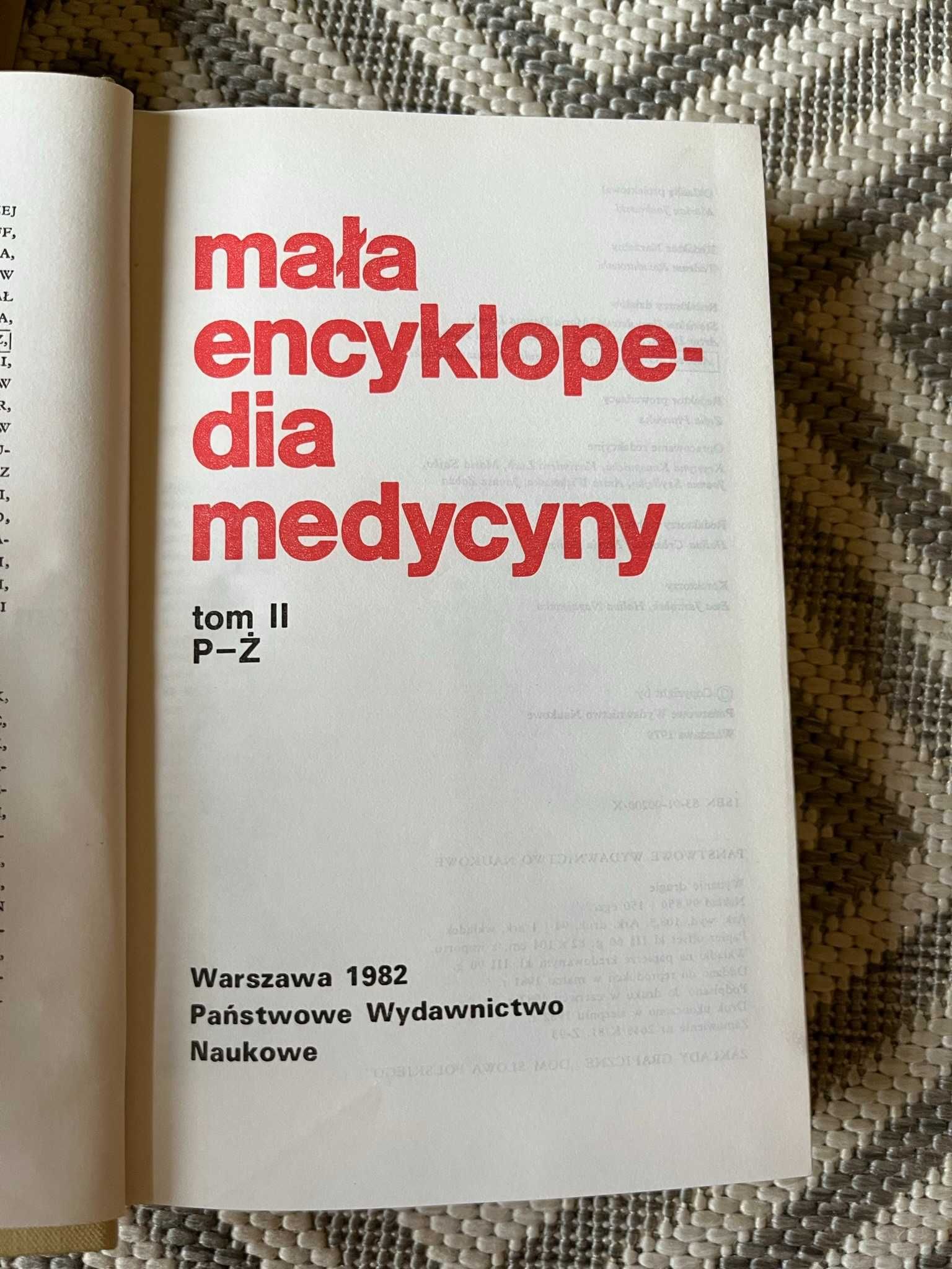 Mała encyklopedia medycyny 2 tomy PWN