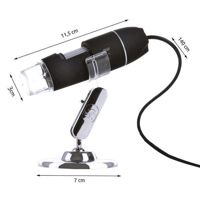 Mikroskop Cyfrowy LED 1600x Edukacyjny do USB dla Dzieci