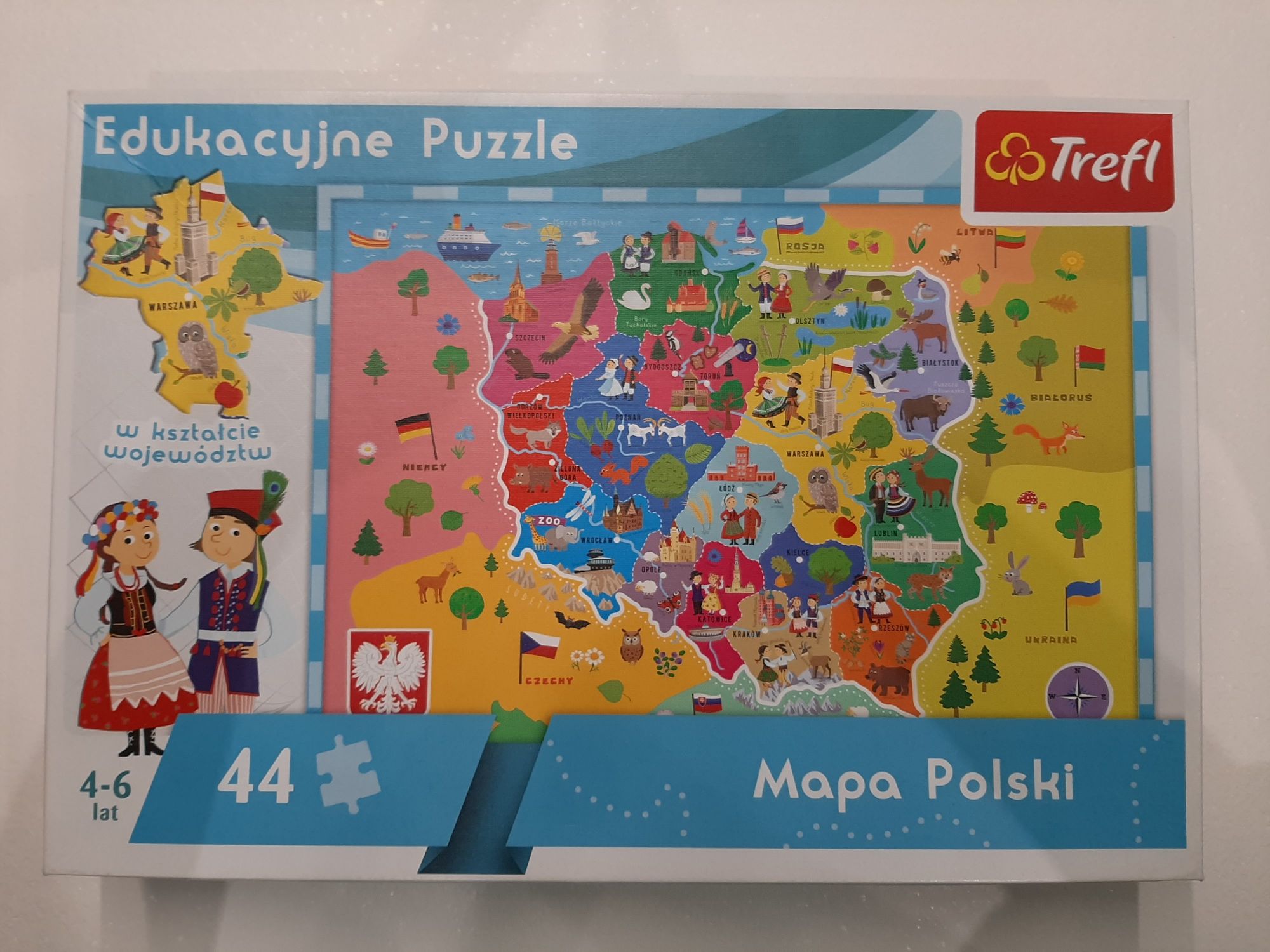 Trefl puzzle mapa Polski