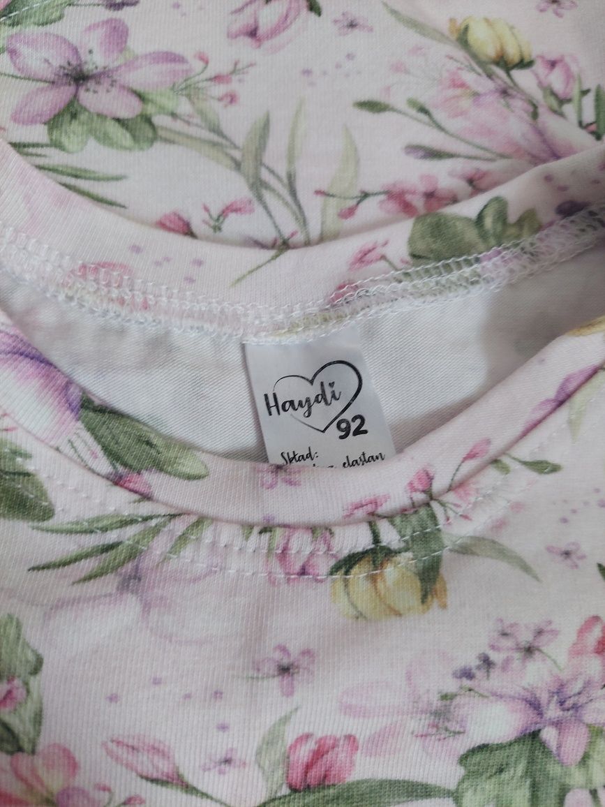 Bluzki komplet mama córka 92 L XL haydi helen w kwiaty