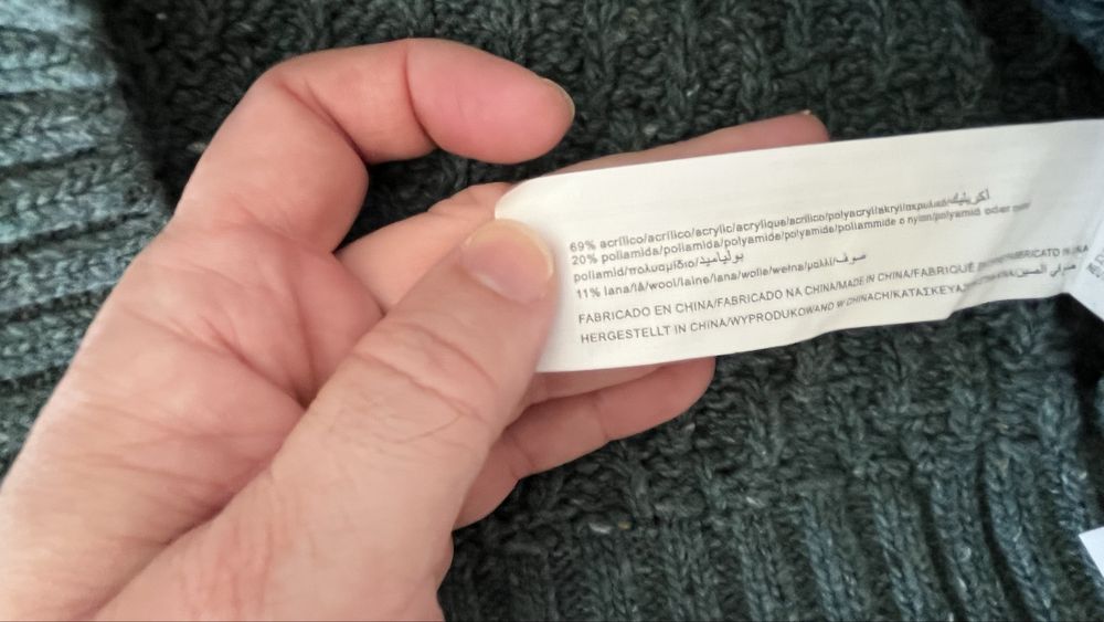 Cardigã Sfera verde 13-14 anos em malha com botões