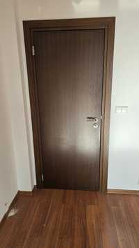 Używane drzwi bezprzylgowe drewniane,  fornirowane