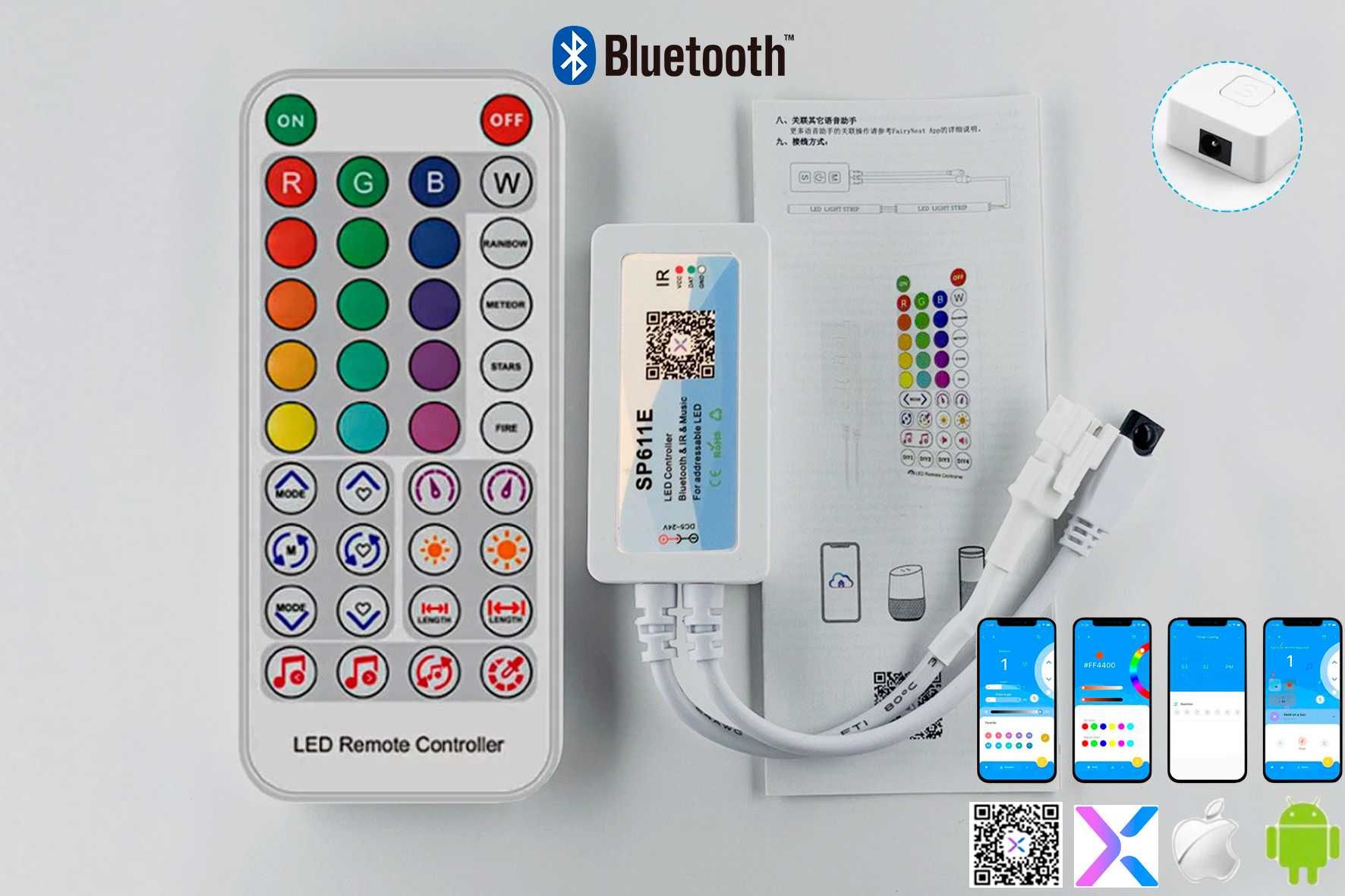 SP611E Bluetooth контроллер, драйвер адресной светод. / SP107E Wi-Fi