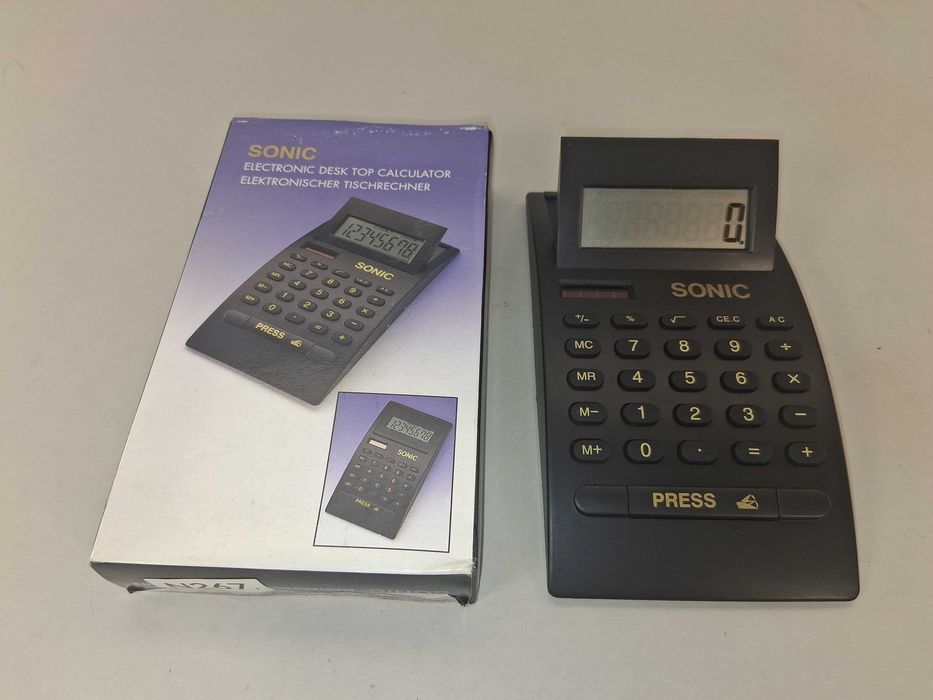 N267 Kalkulator Biurkowy SONIC Electronic Desk Top Kalkulator Czarny