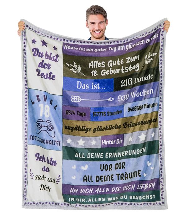 Koc 150x200 Prezent Urodzinowy Dla Chłopaka Stylowy