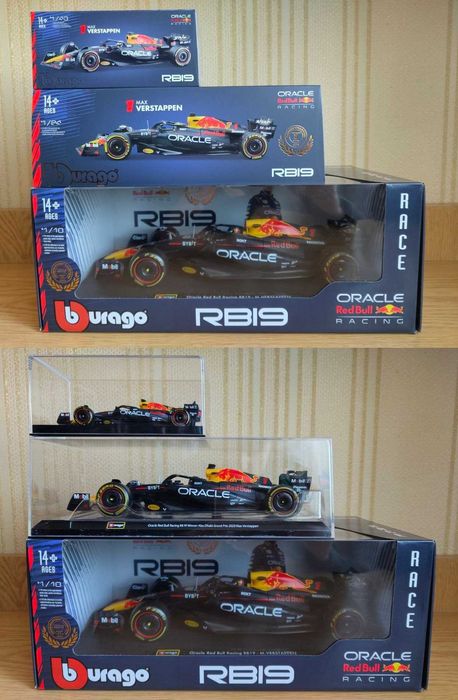 Колекційні Моделі Bburago F1 1/24 Red Bull Racing Ferrari Mercedes AMG